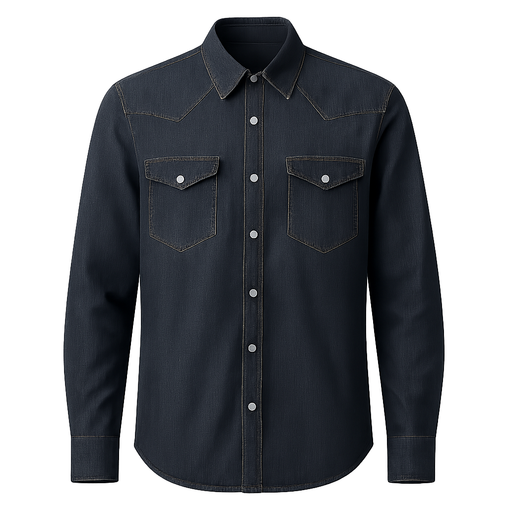 Denim Western Shirt - Sykmont Shirts