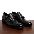 Leather Monk Straps - Sykmont Shoes