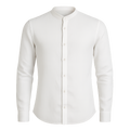 Linen Mandarin Collar - Sykmont Shirts